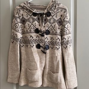 Cozy toggle-closure sweater